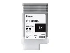 Canon PFI-102 BK - 130 ml - svart original - blekkbeholder - for imagePROGRAF iPF510, iPF605, iPF650, iPF655, iPF710, iPF720, iPF750, iPF755, LP17, LP24