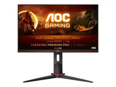 AOC Gaming 24G2SAE/BK - LED-skjerm - gaming 24&quot; (23.8&quot; synlig) - 1920 x 1080 Full HD (1080p) @ 165 Hz - VA - 350 cd/m&#178; - 1 ms - 2xHDMI, DisplayPort