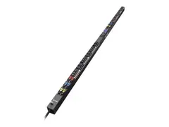 Eaton Metered Input Rack PDU - Str&#248;mfordelerenhet (kan monteres i rack) AC 346-415 V - 43.6 kW - 3-faset - Ethernet, RS-232 - inngang: IEC 60309 63A - utgangskontakter: 30 (18 x IEC 60320 C13, 12 x IEC 60320 C19) - 0U - 3 m kabel - svart