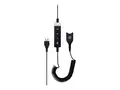 EPOS USB-ED CC 01 MS - Hodetelefonkabel USB hann til EasyDisconnect hann - 1.61 m - rullet sammen - for IMPACT SC 230, 260, 630, 660