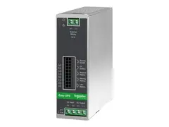 Schneider Electric Easy UPS - UPS (DIN-skinnemonterbar) 10A - DC 24 V - 240 watt - uten batteri - utgangskontakter: 1 - metallgr&#229;