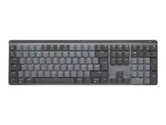 Logitech Master Series MX Mechanical Tastatur - bakbelysning - tr&#229;dl&#248;s - Bluetooth LE - QWERTY - Nordisk (dansk/finsk/norsk/svensk) - tastsvitsj: Clicky - grafitt