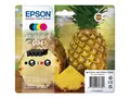 Epson 604 Multipack - 4-pack - svart, gul, cyan, magenta original - bl&#230;re med RF/lyd-alarm - blekkpatron - for Expression Home XP-2200, 2205, 3200, 3205, 4200, 4205; WorkForce WF-2910, 2930, 2935, 2950