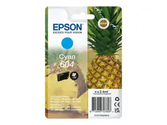 Epson 604 - 2.4 ml - cyan - original - bl&#230;re med RF/lyd-alarm blekkpatron - for Expression Home XP-2200, 2205, 3200, 3205, 4200, 4205; WorkForce WF-2910, 2930, 2935, 2950