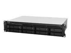 Synology RackStation RS1221+ - NAS-server 8 br&#248;nner - kan monteres i rack - SATA 6Gb/s - RAID RAID 0, 1, 5, 6, 10, JBOD - RAM 4 GB - Gigabit Ethernet - iSCSI st&#248;tte - 2U