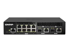 QNAP QSW-M2108R-2C - Switch - Styrt 8 x 2.5GBase-T + 2 x combo 10 Gigabit SFP+/RJ-45 - stasjon&#230;r, rackmonterbar