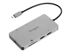 Targus - dokkingstasjon - USB-C / Thunderbolt 3 2 x HDMI - 1GbE