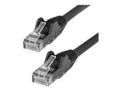 StarTech.com 50cm LSZH CAT6 Ethernet Cable, 10 Gigabit Snagless RJ45 100W PoE Network Patch Cord with Strain Relief, CAT 6 10GbE UTP, Black, Individually Tested/ETL, Low Smoke Zero Halogen Category 6 - 24AWG (N6LPATCH50CMBK) - Koblingskabel - RJ-45 (hann) til RJ-45 (hann) - 50 cm - 6 mm - UTP - CAT 6 - uten hindringer - svart