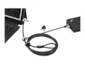 Kensington NanoSaver MasterKey Twin Head Lock Cable Lock Sikkerhetskabell&#229;s - svart - 2.4 m - for ThinkCentre M75t Gen 2; ThinkPad L13 Yoga Gen 3; T14s Gen 3; X13 Gen 3