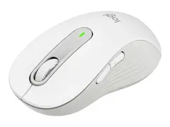 Logitech Signature M650 L for Business - Mus h&#248;yrehendt - 5 knapper - tr&#229;dl&#248;s - 2.4 GHz, Bluetooth - Logitech Logi Bolt USB-mottaker - elfenbenshvit