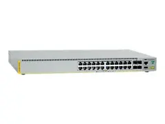 Allied Telesis AT x510DP-28GTX Switch - L2+ - Styrt - 24 x 10/100/1000 + 2 x 10 Gigabit Ethernet / 1 Gigabit Ethernet SFP+ + 2 x 10 Gigabit SFP+ - front til bakside-luftflyt - rackmonterbar