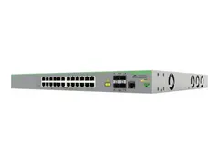 Allied Telesis CentreCOM FS980M/28DP - Switch L3 - Styrt - 24 x 10/100 (PoE+) + 4 x 1000Base-X SFP (opplink) - rackmonterbar - PoE+ (375 W)