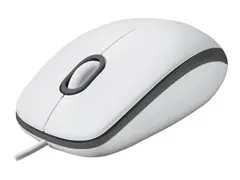 Logitech M100 - Mus - full st&#248;rrelse h&#248;yre- og venstreh&#229;ndet - optisk - 3 knapper - kablet - USB - svart