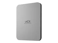 LaCie Mobile Drive STLP2000400 Harddisk - 2 TB - ekstern (b&#230;rbar) - USB 3.2 Gen 1 (USB-C kontakt) - m&#229;nes&#248;lv - med 3-&#229;rs Seagate Rescue Data Recovery