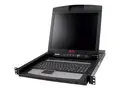 APC LCD Console - KVM-konsoll - 17&quot; kan monteres i rack - 1280 x 1024 @ 75 Hz - svart - 1U - for P/N: AR3106SP, SMX1000C, SMX1500RM2UC, SMX1500RM2UCNC, SMX750C, SMX750CNC, SRT5KRMXLW-TW