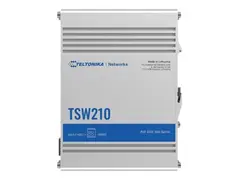 Teltonika TSW210 - Switch - industriell ikke-styrt - 8 x 10/100/1000 + 2 x SFP - DIN-skinnemonterbar, overflatemonterbar