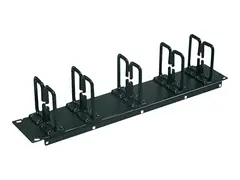 Tripp Lite Rack Enclosure Cabinet Horizontal Cable Ring Flexible 2URM Rack-kabelf&#248;ringssett - svart - 2U - 19&quot;