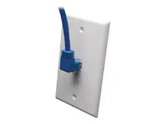 Eaton Tripp Lite Series Up-Angle Cat6 Gigabit Molded UTP Ethernet Cable (RJ45 Right-Angle Up M to RJ45 M), Blue, 10 ft. (3.05 m) Koblingskabel - RJ-45 (hann) til RJ-45 (hann) - 3 m - CAT 6 - flertr&#229;det - bl&#229;