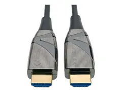 Eaton Tripp Lite Series 4K HDMI Fiber Active Optical Cable (AOC) 4K 60 Hz, HDR, 4:4:4 (M/M), 100 m (328 ft.) - HDMI-kabel - HDMI hann til HDMI hann - 100 m - hybridkobber / fiberoptikk - svart - 4K-st&#248;tte, Active Optical Cable (AOC)