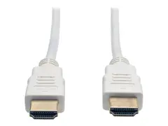 Eaton Tripp Lite Series High-Speed HDMI Cable (M/M) 4K, Gripping Connectors, White, 6 ft. (1.8 m) - HDMI-kabel - HDMI hann til HDMI hann - 1.83 m - dobbeltisolert - hvit