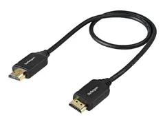 StarTech.com StarTech.com Premium Certified High Speed HDMI 2.0 Cable with Ethernet 1.5ft 0.5m - HDR 4K 60Hz - 20 inch Short HDMI Male to Male Cord (HDMM50CMP) - HDMI-kabel med Ethernet - HDMI hann til HDMI hann - 50 cm - svart - for P/N: KITBXDOCKPEU, KITBXDOCKPNA, KITBXDOCKPUK, KITBZDOCK, USBC-HDMI-CDP2HD4K60