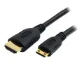 StarTech.com 1m High Speed HDMI Cable with Ethernet HDMI to HDMI Mini HDMI-kabel med Ethernet - HDMI hann til 19 pin mini HDMI Type C hann - 1 m - skjermet - svart