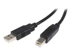 StarTech.com 3m USB 2.0 A to B Cable M/M USB-kabel - USB (hann) til USB-type B (hann) - USB 2.0 - 3 m - svart