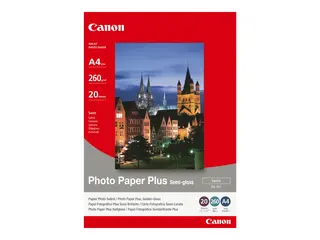 Canon Photo Paper Plus SG-201 - Halvblank A4 (210 x 297 mm) - 260 g/m&#178; - 20 ark fotopapir - for PIXMA iP3680, MG8250, MP198, MP228, MP245, MP258, MP476, PRO-1, PRO-10, 100, TS7450; S450