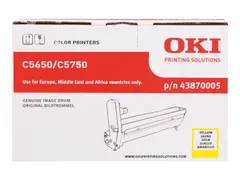 OKI - Gul - original - trommelsett for C5650dn, 5650n, 5750dn, 5750n