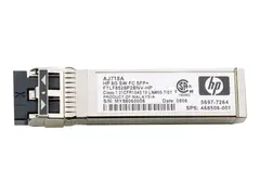 HPE - SFP (mini-GBIC) transceivermodul - 8 Gb-fiberkanal (SW) for HPE 8Gb, SN6000; StorageWorks 8/20q, 8Gb, MPX200, SN6000