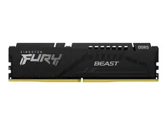 Kingston FURY Beast - DDR5 - modul - 8 GB DIMM 288-pin - 5200 MHz / PC5-41600 - CL36 - 1.25 V - ikke-bufret - on-die ECC - svart