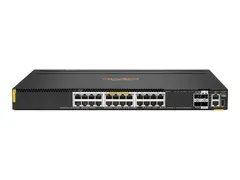 HPE Aruba Networking CX 6300M 24p Smart Rate 1G/2.5G/5G/10G Class6 PoE 2p 50G 2p 25G Switch switch - 24 porter - Styrt - rackmonterbar