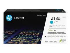 HP 213X - H&#248;y ytelse - cyan - original LaserJet - tonerpatron (W2131X) - for Color LaserJet Enterprise 6700, MFP 5800, MFP 6800; LaserJet Enterprise Flow MFP 6800