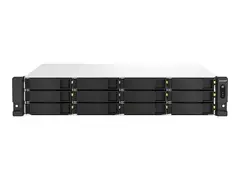 QNAP TS-1264U-RP - NAS-server - 12 br&#248;nner kan monteres i rack - SATA 6Gb/s - RAID RAID 0, 1, 5, 6, 10, JBOD, 50, 60 - RAM 8 GB - 2.5 Gigabit Ethernet - iSCSI st&#248;tte - 2U