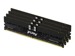 Kingston FURY Renegade Pro - DDR5 sett - 64 GB: 4 x 16 GB - DIMM 288-pin - 5600 MHz / PC5-44800 - CL36 - 1.25 V - registrert - on-die ECC - svart