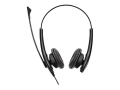 Jabra BIZ 1100 USB Duo - Hodesett on-ear - kablet - USB - svart - akademisk - Zoom Certified, Certified for Microsoft Teams (en pakke 10)