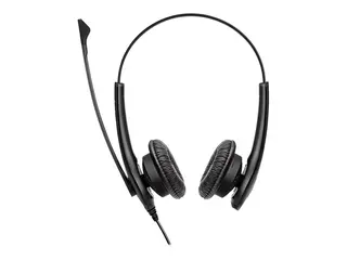 Jabra BIZ 1100 USB Duo - Hodesett on-ear - kablet - USB - svart - akademisk - Zoom Certified, Certified for Microsoft Teams (en pakke 10)