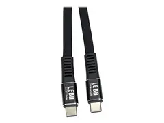 LEBA NoteCable - USB-kabel - 24 pin USB-C (hann) til 24 pin USB-C (hann) 1.2 m - USB Power Delivery (100 W), up to 100 Gbps data transfer rate - svart