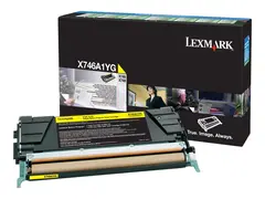 Lexmark - Gul - original - tonerpatron LCCP, LRP for Lexmark X746de, X748de, X748de LDS, X748de Statoil, X748dte