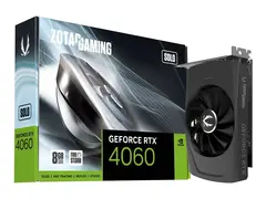 ZOTAC GAMING GeForce GeForce RTX 4060 8GB SOLO Grafikkort - GeForce RTX 4060 - 8 GB GDDR6 - PCIe 4.0 x8 - HDMI, 3 x DisplayPort - boks