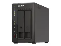 QNAP TS-253E - NAS-server - 2 br&#248;nner SATA 6Gb/s - RAID RAID 0, 1, 5, 6, 10, 50, JBOD, 60 - RAM 8 GB - 2.5 Gigabit Ethernet - iSCSI st&#248;tte