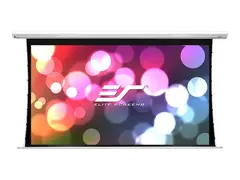 Elite Screens Saker Tab-Tension Series SKT100XHW-E12 Projeksjonsskjerm - takmonterbar, veggmonterbar - motorisert - 110 V - 100&quot; (254 cm) - 16:9 - MaxWhite FG - hvit emalje