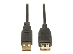 Eaton Tripp Lite Series 10ft USB 2.0 Hi-Speed Extension Cable Shielded A Male / Female 10&#39; USB-kabel - USB (hann) til USB (hunn) - USB 2.0 - 3 m - svart