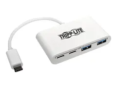 Eaton Tripp Lite series 4-Port USB C USB 3.1 Gen 1 Portable Hub USB-C to x2 USB-A and x2 USB-C, USB Type-C, USB Type C Hub - 4 x USB 3.1 Gen 1 - stasjon&#230;r