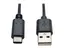 Eaton Tripp Lite Series USB-A to USB-C Cable, USB 2.0, (M/M), 6 ft. (1.83 m) USB-kabel - 24 pin USB-C (hann) til USB (hann) - USB 2.0 - 1.83 m - formst&#248;pt - svart