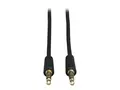 Eaton Tripp Lite Series 3.5mm Mini Stereo Audio Cable for Microphones, Speakers and Headphones (M/M), 6 ft. (1.83 m) Lydkabel - mini-phone stereo 3.5 mm hann til mini-phone stereo 3.5 mm hann - 1.8 m