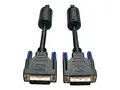 Eaton Tripp Lite Series DVI Dual Link Cable, Digital TMDS Monitor Cable (DVI-D M/M), 10 ft. (3.05 m) DVI-kabel - DVI-D (hann) til DVI-D (hann) - 3 m - formst&#248;pt - svart