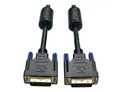 Eaton Tripp Lite Series DVI Dual Link Cable, Digital TMDS Monitor Cable (DVI-D M/M), 10 ft. (3.05 m) DVI-kabel - DVI-D (hann) til DVI-D (hann) - 3 m - formst&#248;pt - svart