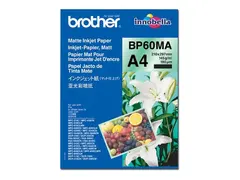 Brother BP60MA Matte Inkjet Paper - Matt A4 (210 x 297 mm) - 145 g/m&#178; - 25 ark papir - for Brother DCP-J1140, J1200, J1800, J4140, J926, J981, MFC-J2340, J3540, J3940, J4335, J739
