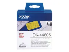 Brother DK44605 - Fjernbart adhesiv gul - Rull (6,2 cm x 30,5 m) 1 rull(er) merkelapper - for Brother QL-1050, 1060, 500, 550, 560, 570, 580, 650, 700, 710, 720